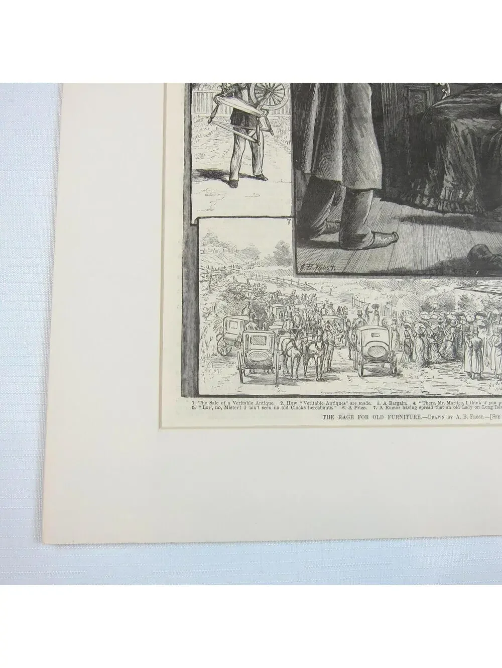 Antique 1878 Print Wood Engraving 